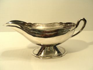 Classic Early Vigueras Mexico Sterling Silver Hand Made Gravy / Sauce Boat photo