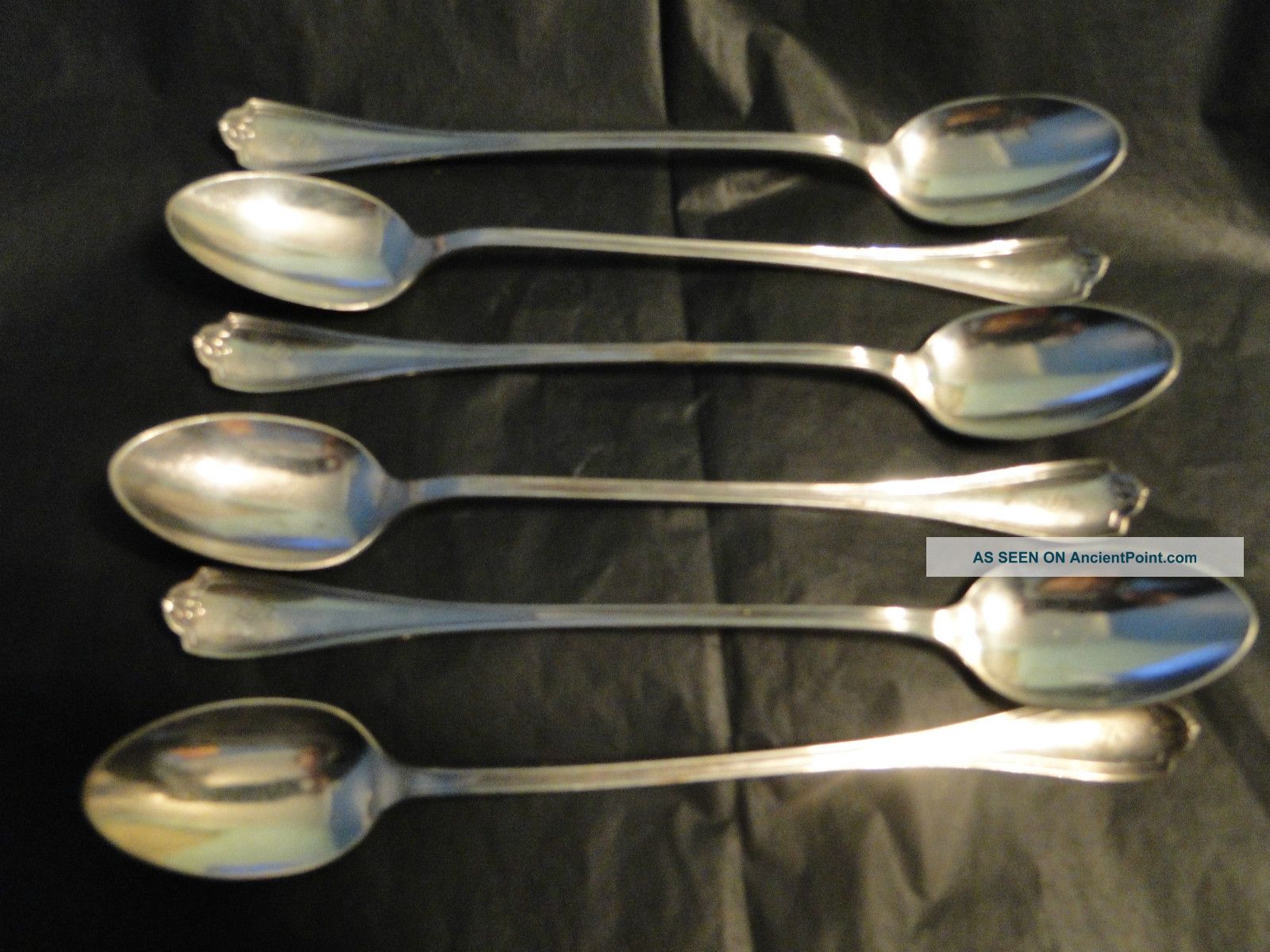 6 Sundae/ice Spoons - Rodgers & Bro Made In Silverplate Circa 1930 Other photo