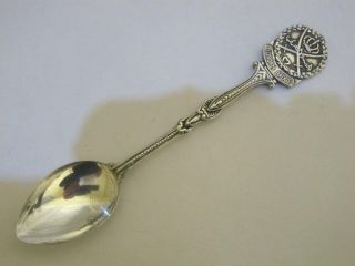 Vintage Solid Silver Spoon Tea Coffee Sugar Jordan Badge photo