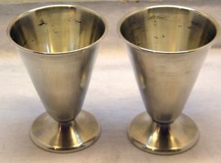 Sterling Silver Hamilton Cocktail Desert Cups In Very Good Condition photo