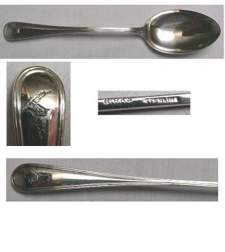 Saxon Serving Or Table Spoon Crested Birks Sterling photo