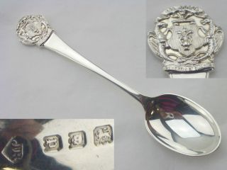 Vintage Silver Souvenir Spoon - 1930 - Dundee Coat Of Arms photo