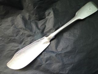 Butter Knife Fiddle Pattern Made In Sterling Silver By Wm Eley In London 1841 photo