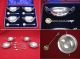 Stunning Cased Set Of English Sterling Silver Biblical Master Salts & Spoons. Other photo 1