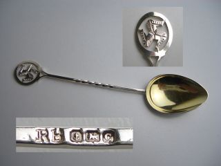 Vintage Silver Souvenir Spoon - 1927 - (isle Of Man) photo