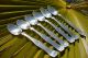 1920 Antique Solid Silver 800 Set Of 6 Spoons Art Deco Heavy Design One Of Kind Other photo 2
