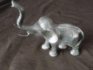Model Of An Elephant In Sterling Silver - Mexican C.  1930 photo