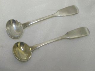 Antique Silver Sugar / Condiment Spoons Joseph Ii & Albert Savory London 1841 photo