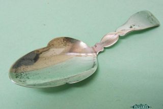 George Iv Sterling Silver Acorn Shape Caddy Spoon London England 1820 photo
