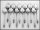 Antique French Sterling Silver Tea Spoons Set 12pc Box Other photo 3
