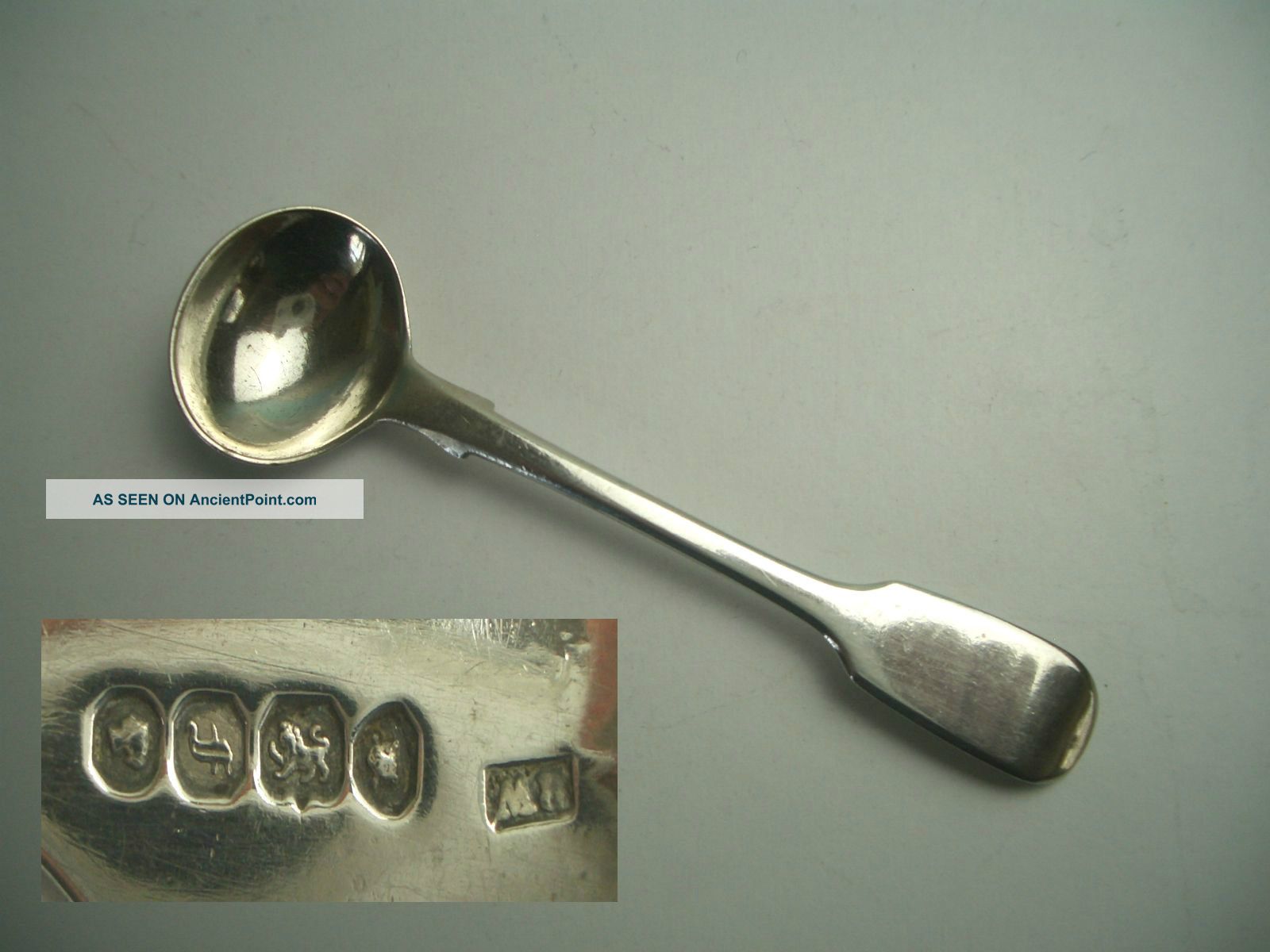 Victorian Silver Condiment Spoon - 1841 - Robert Wallis Other photo