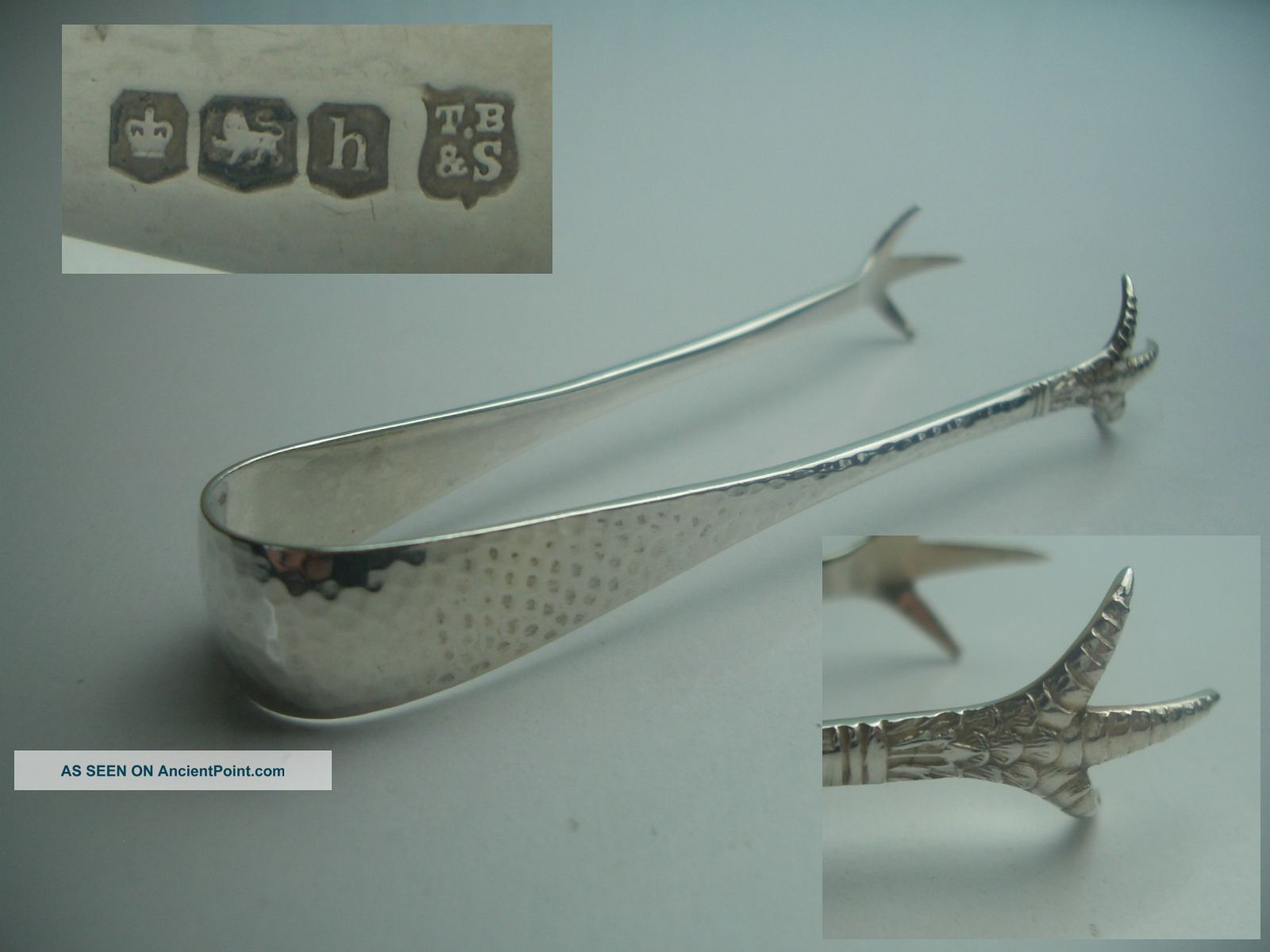 Vintage Silver Sugar Tongs - 1925 - Thomas Bradbury Other photo