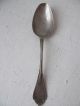Antique Koehler & Ritter Gothic Coin Sterling Silver Serving Spoon 8.  5 