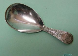 Georgian Sterling Silver Pear Caddy Spoon James Phipps London England 1791 photo
