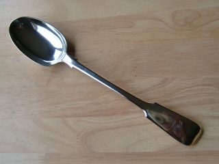 Quality Victorian English Silver Basting Gravy Or Stuffing Spoon C1792 photo