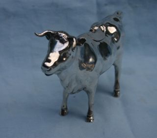 1900 Sterling Silver English London Cow Creamer By J.  S. photo
