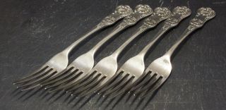 Five Sterling Silver William Iiii Forks 1836 London Possibly William Chawner photo
