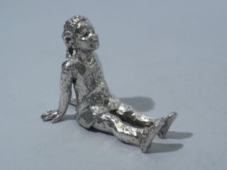 Sterling Silver Girl Figurine photo