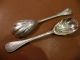 Pair Victorian Sterling Silver Fruits Server Made By Higgins Lond 1861 Other photo 1