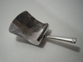 A George Iii Silver Joseph Taylor ' Shovel ' Caddy Spoon : Birmingham 1805 photo
