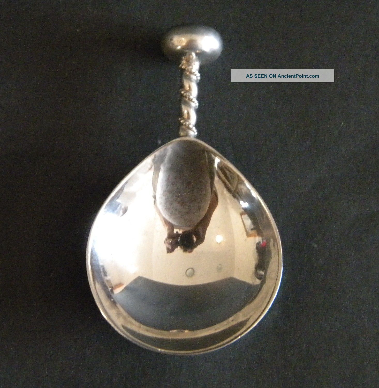 A E Jones Arts & Crafts English Sterling Silver Caddy Spoon Birmingham 1927 Other photo