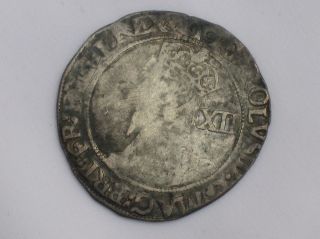 King Charles I Solid Silver Shilling Circ 1641 - 43.  Tower Of London Mint. photo