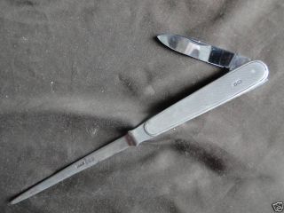 Sterling Silver Paper Knife & Pen Knife Sheffield 1949 photo