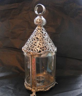 Dutch Sterling Silver Candle Holder Made Circa 1880 Import Mark London 1905 photo