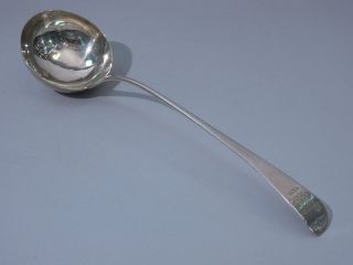 English Sterling Silver Soup Ladle 1768 photo