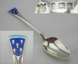 Vintage Silver Souvenir Spoon - 1930 - (reading) photo