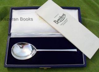 1969 Vintage Limited Edition Solid Silver Plymouth Mayflower Spoon In Box & Coa photo