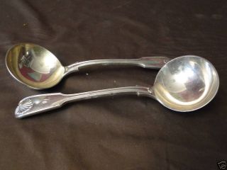 Fiddle Thread Shell Pr Sauce Ladle 1879 - Sterling Silver photo