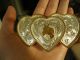 Handmade Silver Belt Buckle W/14 Kt Raised Gold One Of A Kind Gorgeous Rare Other photo 1
