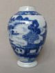 Antique Chinese Blue & White 18th Century Tea Caddy Vases photo 2