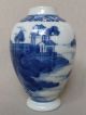 Antique Chinese Blue & White 18th Century Tea Caddy Vases photo 4