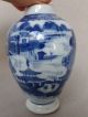 Antique Chinese Blue & White 18th Century Tea Caddy Vases photo 6