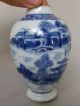 Antique Chinese Blue & White 18th Century Tea Caddy Vases photo 7