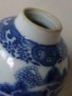Antique Chinese Blue & White 18th Century Tea Caddy Vases photo 8