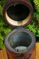 Rare Antique 18/19thc Chinese Carved Bamboo Tea Caddy Vases photo 10