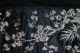 Antique Chinese Black Silk Embroidered Cover Panel Bird Flowers Embroidery Qing Robes & Textiles photo 7