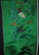 Antique Chinese Silk Embroidered Band Paradise Birds Embroidery Gold Threads Robes & Textiles photo 2