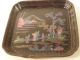 Two Chinese Lacquer Lac Burgaute Dishes 19th Century Other photo 2