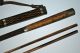 Antique Chinese Carved Hard Wood Ox Bone Inlaid Travel Set Chopsticks 19th Qing Other photo 6