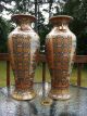 Two Huge Chinese Oriental Gorgeous Porcelain Palace Ground Floor Vases Vases photo 4