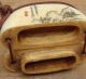 Antique 19c Early 20c Japanese Ox Bone Single Case Inro Box Tsuba photo 5