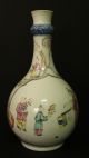 Antique Chinese Qianlong Mandarin Vase 18th C Vases photo 2