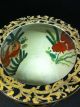Antique Chinese Gold On Black Ground Fish Bowl Vase Planter & Qing Qianlong Mark Vases photo 2