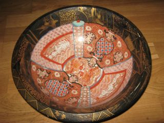18th19th Cent Chinese Export Porcelain Imari Bowl With Chinoiserie Decoration photo