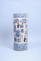 A Rare Hat Stand,  Late Qing 19th Century Crackeled With Underglaze Blue. Vases photo 5