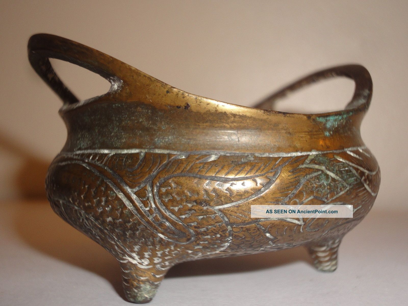 Antique Chinese Carved Bronze Censer Incense Burner Ming Dynasty Xuenda Mark Other photo